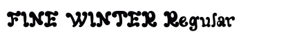 FINE WINTER Regular Font Preview FINE WINTER Regular Font Preview