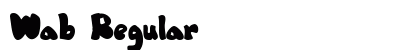 Wab Regular Font Preview Wab Regular Font Preview