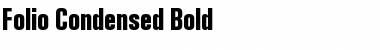 Folio-Condensed Bold Font