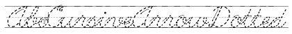 AbcCursiveArrowDotted Regular Font AbcCursiveArrowDotted Regular Font Preview