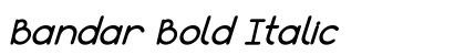 Bandar Bold Italic Font Bandar Bold Italic Font Preview