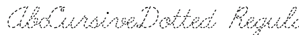 AbcCursiveDotted Regular Font AbcCursiveDotted Regular Font Preview