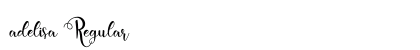adelisa Regular Font Preview adelisa Regular Font Preview