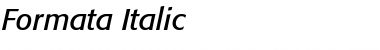 Formata Italic Font