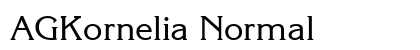 AGKornelia Normal Font Preview AGKornelia Normal Font Preview