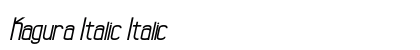 Kagura Italic Italic Font Preview Kagura Italic Italic Font Preview