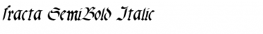fracta SemiBold Italic