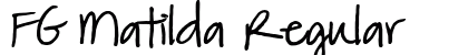 FG Matilda Regular Font Preview FG Matilda Regular Font Preview