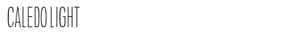 Caledo Light Font Preview Caledo Light Font Preview