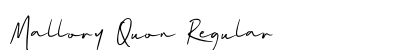 Mallory Quon Regular (OpenType) Font Preview Mallory Quon Regular (OpenType) Font Preview