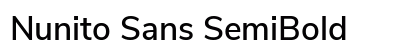 Nunito Sans SemiBold Font Nunito Sans SemiBold Font Preview