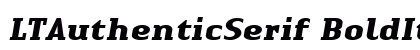LTAuthenticSerif BoldItalic Bold Italic Font LTAuthenticSerif BoldItalic Bold Italic Font Preview