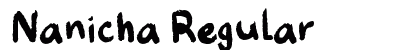 Nanicha Regular Font Nanicha Regular Font Preview