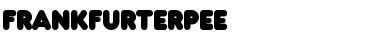 FrankfurterPEE Regular Font