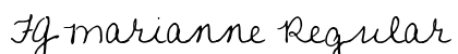 FG Marianne Regular Font Preview FG Marianne Regular Font Preview