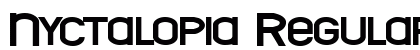 Nyctalopia Regular Font Nyctalopia Regular Font Preview