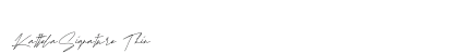 KattelaSignature Thin Font Preview KattelaSignature Thin Font Preview