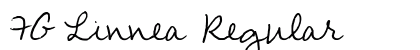 FG Linnea Regular Font Preview FG Linnea Regular Font Preview