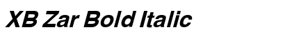 XB Zar Bold Italic Font Preview XB Zar Bold Italic Font Preview