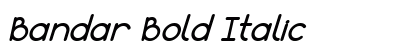 Bandar Bold Italic Font Bandar Bold Italic Font Preview