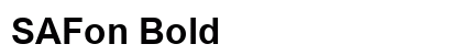 SAFon Bold Font Preview SAFon Bold Font Preview