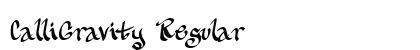 CalliGravity Regular Font Preview CalliGravity Regular Font Preview