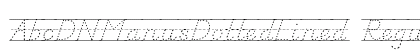 AbcDNManusDottedLined Regular Font AbcDNManusDottedLined Regular Font Preview