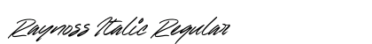Raynoss Italic Regular (OpenType) Font Preview Raynoss Italic Regular (OpenType) Font Preview