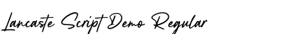 Lancaste Script Demo Regular (OpenType) Font Preview Lancaste Script Demo Regular (OpenType) Font Preview