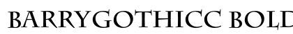 BarryGothicC Bold (OpenType) Font Preview BarryGothicC Bold (OpenType) Font Preview