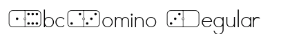 AbcDomino Regular Font AbcDomino Regular Font Preview