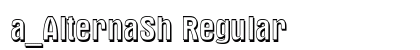 a_AlternaSh Regular Font a_AlternaSh Regular Font Preview