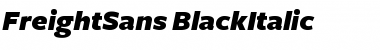 FreightSans BlackItalic Font