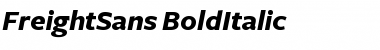 FreightSans BoldItalic Font