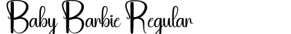 Baby Barbie Regular (OpenType) Font Preview Baby Barbie Regular (OpenType) Font Preview