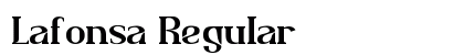 Lafonsa Regular Font Preview Lafonsa Regular Font Preview