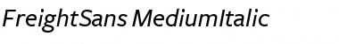 FreightSans MediumItalic Font