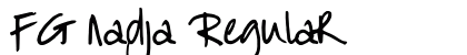 FG Nadja Regular Font Preview FG Nadja Regular Font Preview