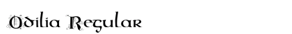 Odilia Regular Font Odilia Regular Font Preview