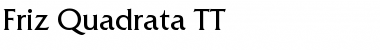 Friz Quadrata TT Font