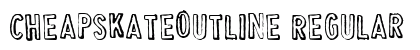 CheapskateOutline Regular Font CheapskateOutline Regular Font Preview