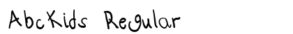 AbcKids Regular Font AbcKids Regular Font Preview