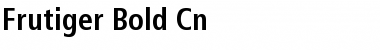 Frutiger Bold Cn Font