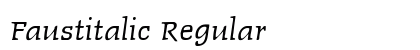 Faustitalic Regular Font Faustitalic Regular Font Preview