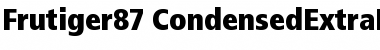 Frutiger87-CondensedExtraBlack Extra Black Font