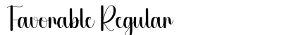 Favorable Regular (OpenType) Font Preview Favorable Regular (OpenType) Font Preview
