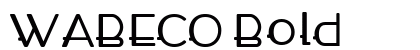 WABECO Bold Font Preview WABECO Bold Font Preview