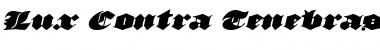 Lux Contra Tenebras Expanded Italic Expanded Italic Font