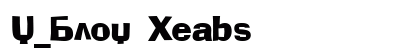 X_Blox Heavy Font Preview X_Blox Heavy Font Preview