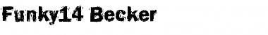 Funky14 Becker Regular Font